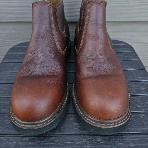 Carhartt 4 Waterproof Romeo Work Ankle Boots Brown Leather CMS4100 Mens 10.5